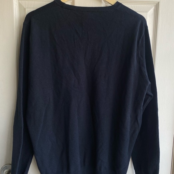 J. Crew Black Crewneck Sweater cashmere mixed Classic Knit - Picture 7 of 10